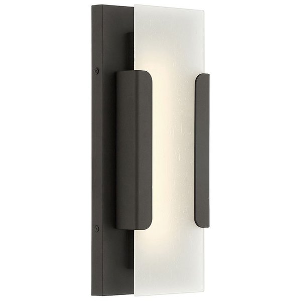 Access Lighting Hubert, Outdoor LED Wall Mount, Bronze Finish, Seeded Glass 20002LEDDMG-BRZ/SDG